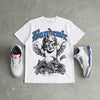 True Blue 3s DopeSkill T-Shirt Bandemic Graphic