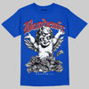 Jordan 3 "True Blue" DopeSkill T-Shirt Bandemic Graphic Streetwear - Royal