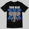 dopeskill-oversized-graphic-tee-air-jordan-true-blue-3s-colletion-jordan-3-true-blue-elephant - Black