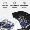 True Blue 3s DopeSkill T-Shirt Make Money Not Friend Typo Graphic