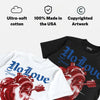 True Blue 3s DopeSkill T-Shirt No Love For My Haters Graphic