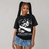 True Blue 3s DopeSkill Oversize Print T-Shirt Real Lover Club Graphic