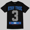 Jordan 3 "True Blue" DopeSkill T-Shirt True Blue 3 OG Graphic Streetwear - Black