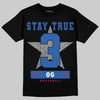 Jordan 3 "True Blue" DopeSkill T-Shirt True Blue 3 OG Star Graphic Streetwear - Black