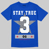 Jordan 3 "True Blue" DopeSkill T-Shirt True Blue 3 OG Star Graphic Streetwear - Royal