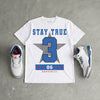 True Blue 3s DopeSkill T-Shirt True Blue 3 OG Star Graphic