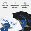 True Blue 3s DopeSkill T-Shirt True Blue 3 OG Star Graphic