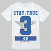 Jordan 3 "True Blue" DopeSkill T-Shirt True Blue 3 OG Star Graphic Streetwear - White 