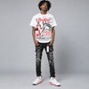 White Infrared 6s DopeSkill T-Shirt Broken Bones Graphic