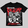Jordan 6 OG “White Infrared” DopeSkill Oversize Print T-Shirt Distorted Realms Graphic Streetwear - Black
