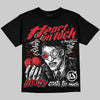 Jordan 6 OG “White Infrared” DopeSkill Oversize Print T-Shirt Heart On Lock Graphic Streetwear - Black