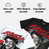 White Infrared 6s DopeSkill Oversize Print T-Shirt Heart On Lock Graphic