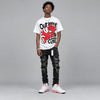 White Infrared 6s DopeSkill T-Shirt Out Here Being Cute Graphic