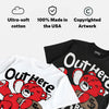 White Infrared 6s DopeSkill T-Shirt Out Here Being Cute Graphic