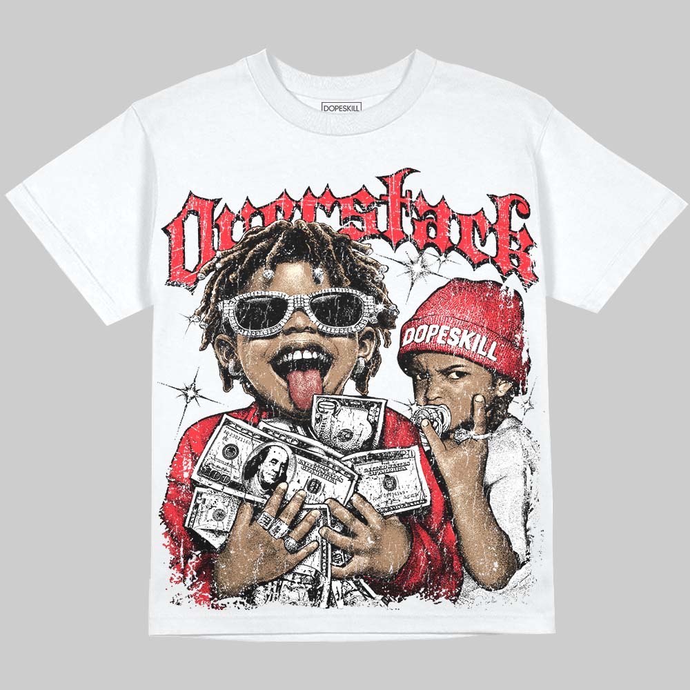 Jordan 6 OG “White Infrared” DopeSkill Oversize Print T-Shirt Overstack Graphic Streetwear - White