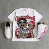 White Infrared 6s DopeSkill Oversize Print T-Shirt Overstack Graphic