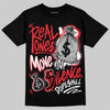 Jordan 6 OG “White Infrared” DopeSkill T-Shirt Real Ones Move In Silence Graphic Streetwear - Black