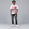White Infrared 6s DopeSkill T-Shirt Real Ones Move In Silence Graphic