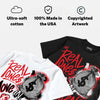 White Infrared 6s DopeSkill T-Shirt Real Ones Move In Silence Graphic