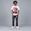 White Infrared 6s DopeSkill T-Shirt Smile Through The Pain Graphic