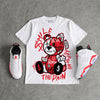 White Infrared 6s DopeSkill T-Shirt Smile Through The Pain Graphic