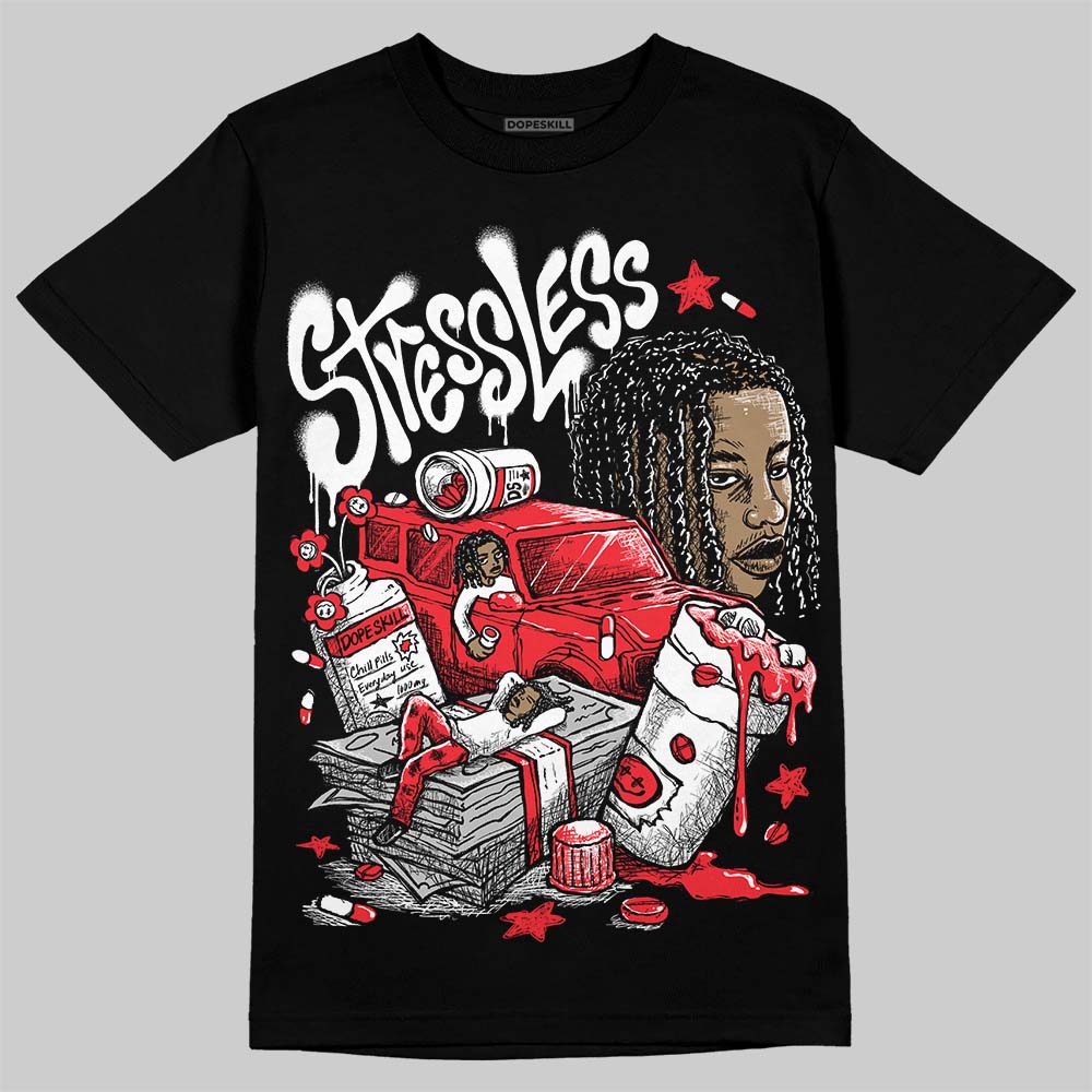 Jordan 6 OG “White Infrared” DopeSkill T-Shirt Stressless Graphic Streetwear - Black