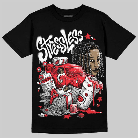 Jordan 6 OG “White Infrared” DopeSkill T-Shirt Stressless Graphic Streetwear - Black