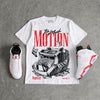 White Infrared 6s DopeSkill T-Shirt Too Much Motion Graphic