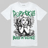 Jordan 12 Bucks DopeSkill T-Shirt Build in Silence Graphic Streetwear - White