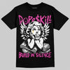 Jordan 4 Comic DopeSkill T-Shirt Build in Silence Graphic Streetwear - Black