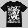 Dunk Panda White Black DopeSkill T-Shirt Build in Silence Graphic Streetwear - Black