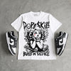 Dunk Panda White Black DopeSkill T-Shirt Build in Silence Graphic