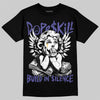 Jordan 4 Lakers DopeSkill T-Shirt Build in Silence Graphic Streetwear - Black