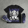Lakers 4s DopeSkill T-Shirt Build in Silence Graphic