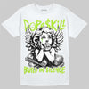 Max 95 Big Bubble Neon Yellow DopeSkill T-Shirt Build in Silence Graphic Streetwear - White
