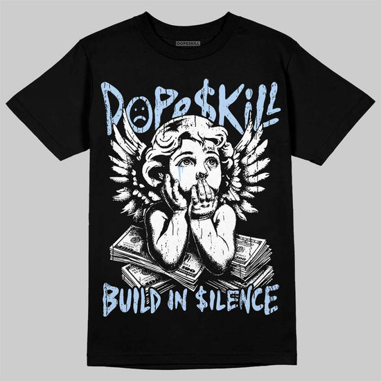 Jordan 6 Oreo DopeSkill T-Shirt Build in Silence Graphic Streetwear - Black
