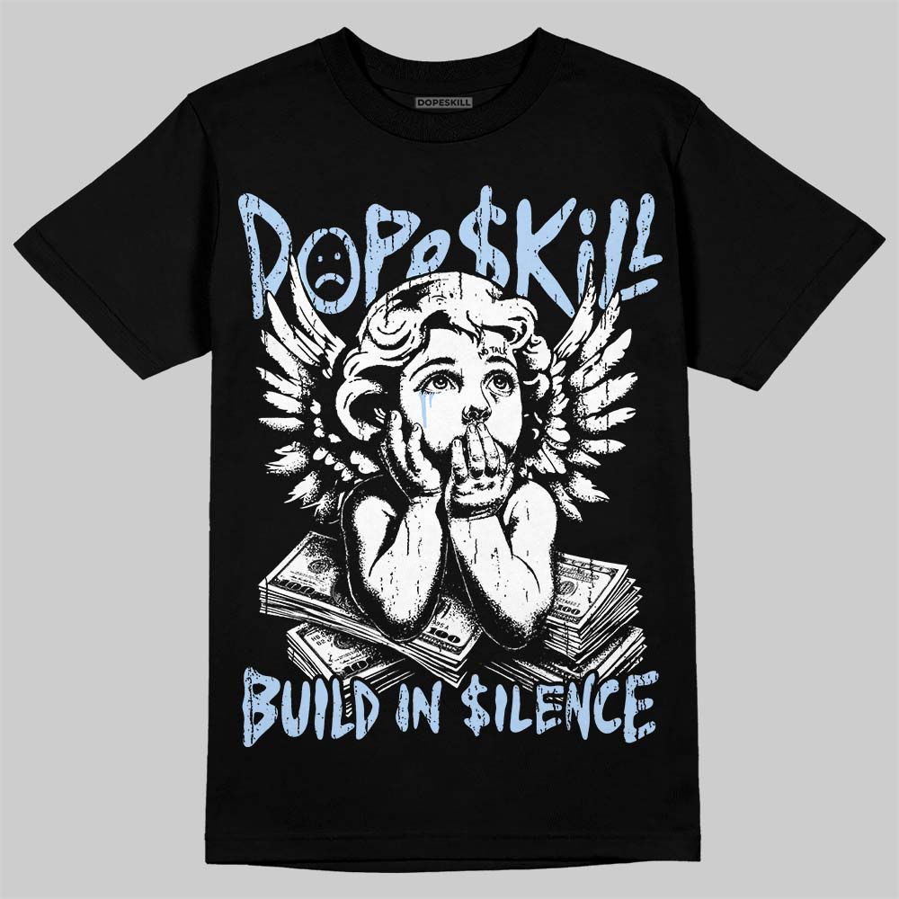 Jordan 6 Oreo DopeSkill T-Shirt Build in Silence Graphic Streetwear - Black