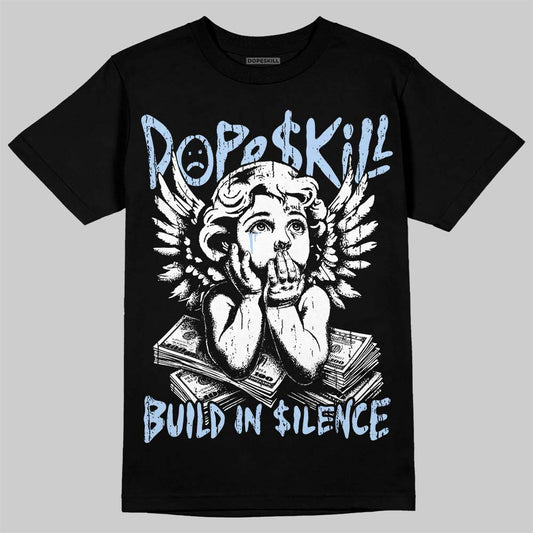 Jordan 6 Oreo DopeSkill T-Shirt Build in Silence Graphic Streetwear - Black