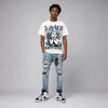 Oreo 6s DopeSkill Oversize Print T-Shirt Build in Silence Graphic