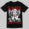 Jordan 9 Space Jam DopeSkill T-Shirt Build in Silence Graphic Streetwear - Black