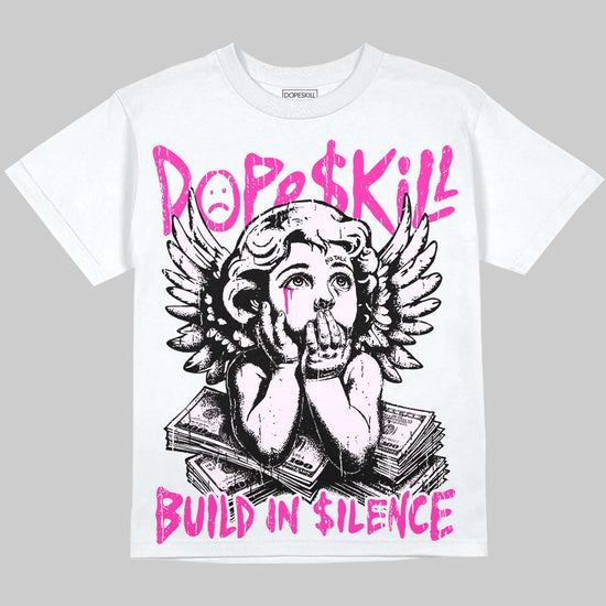 Dunk Triple Pink DopeSkill Oversize Print T-Shirt Build in Silence Graphic Streetwear - White