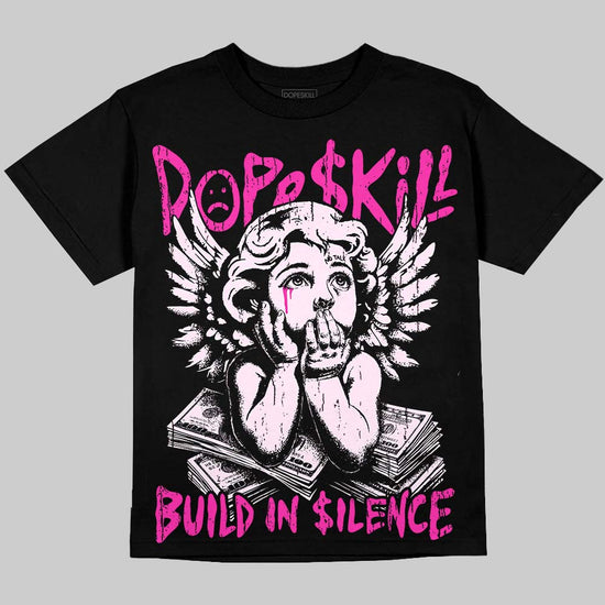 Dunk Triple Pink DopeSkill Oversize Print T-Shirt Build in Silence Graphic Streetwear - Black