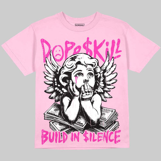 Dunk Triple Pink DopeSkill Oversize Print T-Shirt Build in Silence Graphic Streetwear - Blossom