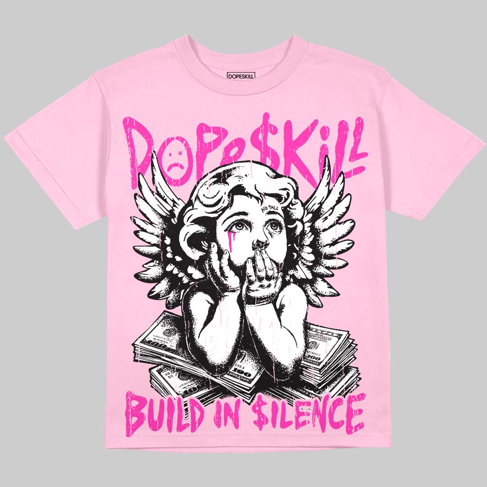 Dunk Triple Pink DopeSkill Oversize Print T-Shirt Build in Silence Graphic Streetwear - Blossom