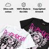 Triple Pink Dunk DopeSkill Oversize Print T-Shirt Build in Silence Graphic