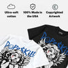 True Blue 3s DopeSkill T-Shirt Build in Silence Graphic