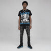 University Blue 14s DopeSkill T-Shirt Build in Silence Graphic