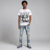 Wolf Grey 5s DopeSkill T-Shirt Build in Silence Graphic