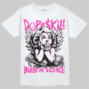 Dunk Triple Pink DopeSkill T-Shirt Build in Silence Graphic Streetwear - White 