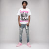 Triple Pink Dunk DopeSkill T-Shirt Build in Silence Graphic